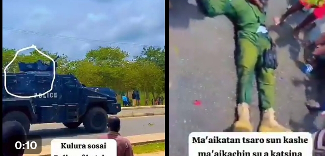 BREAKING: Nigerian Police Officer K!ll His Colleague, Harm Civilians In Katsina [Watch]