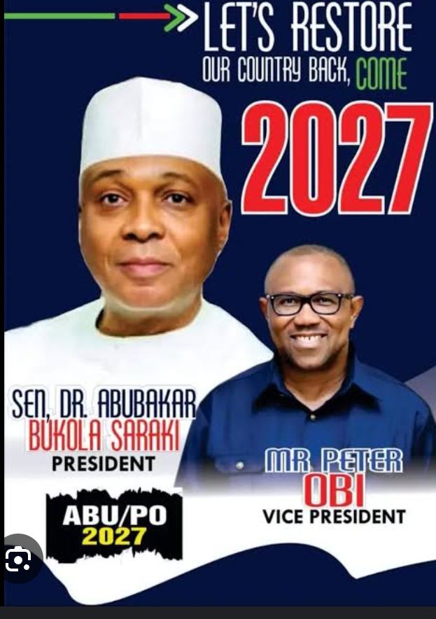 Peter Obi Reacts as 2027 Presidential Campaign Poster Featuring Him and Saraki Emerges