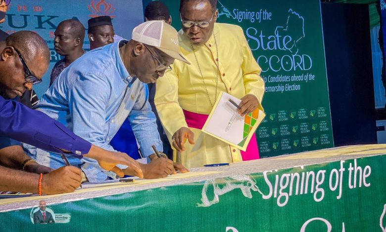BREAKING: Okpebholo Signs Peace Agreement [PHOTOS]