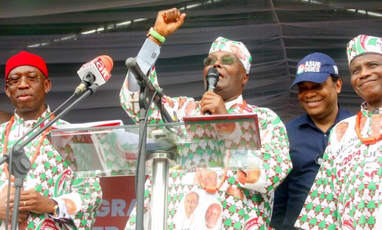 Atiku Meets Fubara, PDP Governors in Edo Amid Wike’s Outburst as Makinde Shuns Party Rally