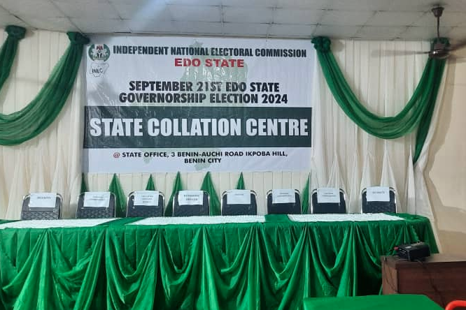 Edo Election: INEC Begins Collation, To Review Results Declared Under Duress