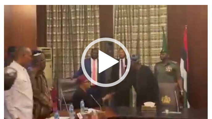 Nigerians Reacts As Okpebholo, Philip Shaibu, Others Kneel Down Before Tinubu In Aso Rock 