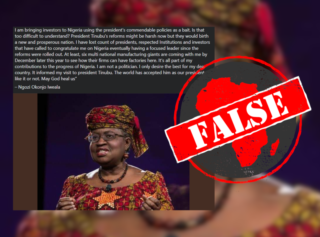 Enyimba Economic City: Okonjo-Iweala Disowns Anti-Otti Comments, Threatens Action Against Political Hacks