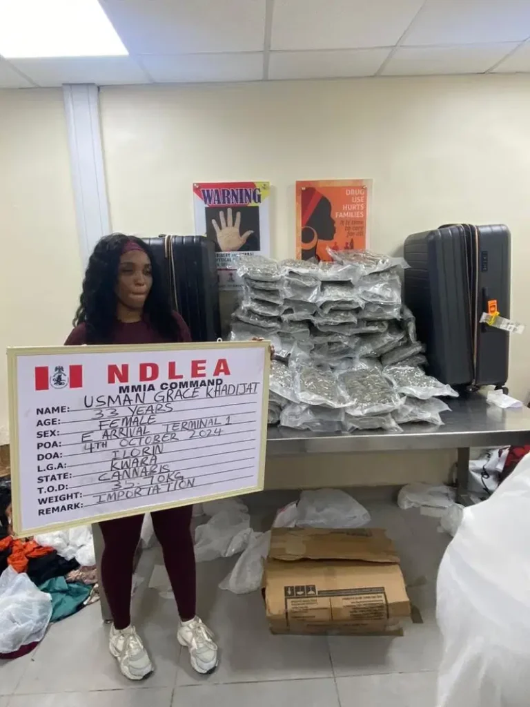 Drug Trafficking: NDLEA Arrests Canada-based Nurse At Lagos Airport