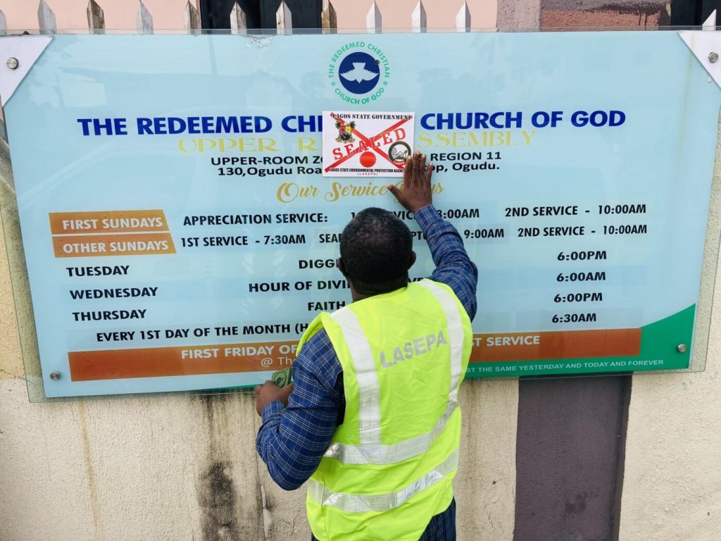 Lagos Cracks Down on Noise Pollution, Shuts Down Churches and Hotels