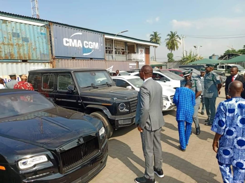 Customs Seizes 21 Luxury Vehicles Stolen From Canada at Lagos, Rivers Ports [Photos]