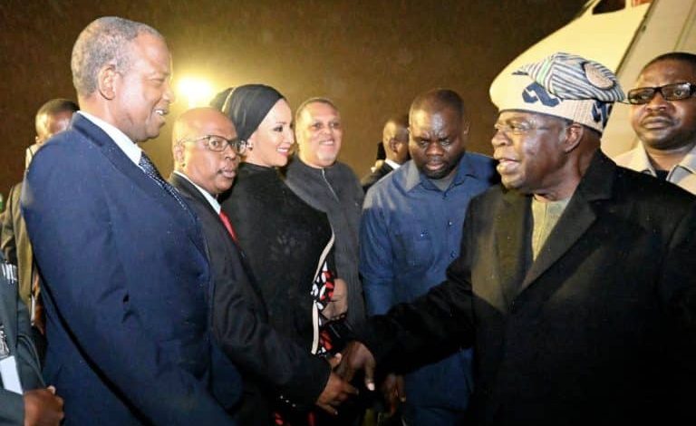 JUST IN: Tinubu Arrives in South Africa After France Visit