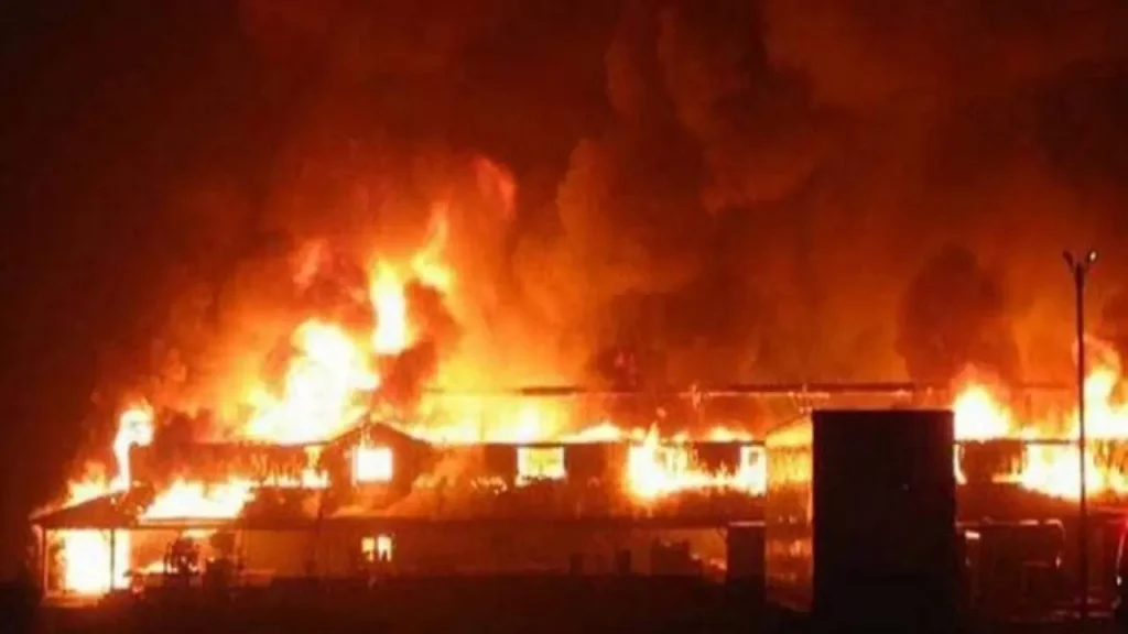 Fire Razes INEC Office in Delta State, Destroys Over 700 Ballot Boxes, Election Materials