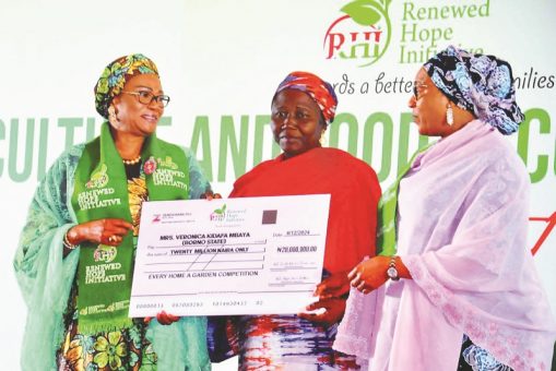 Borno Housewife Wins N25m Prize in Remi Tinubu’s RHI #EveryHomeAGarden Competition