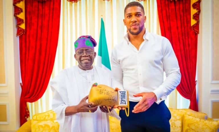 Boxing Champion, Anthony Joshua Pays Courtesy Visit to President Tinubu