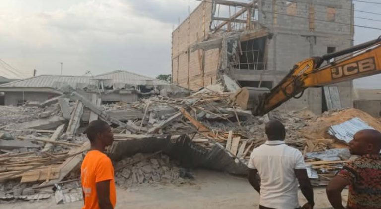 Seven Rescued After Three-Storey Building Collapses in Rivers State