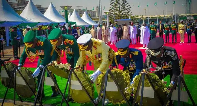 Two Military Personnel Collapse During Armed Forces Remembrance Day Celebration