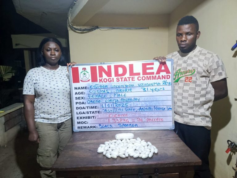 BREAKING: NDLEA Arrests Uzodinma Over Attempted Cocaine Smuggling [Photos]