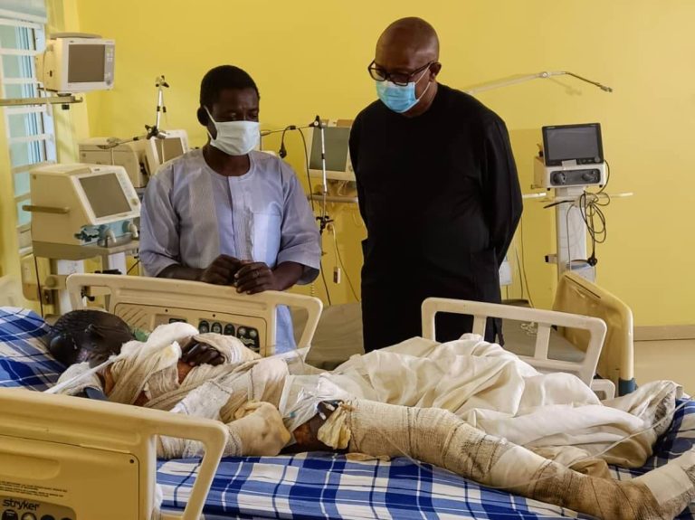 Peter Obi Visits Niger Tanker Explosion Victims