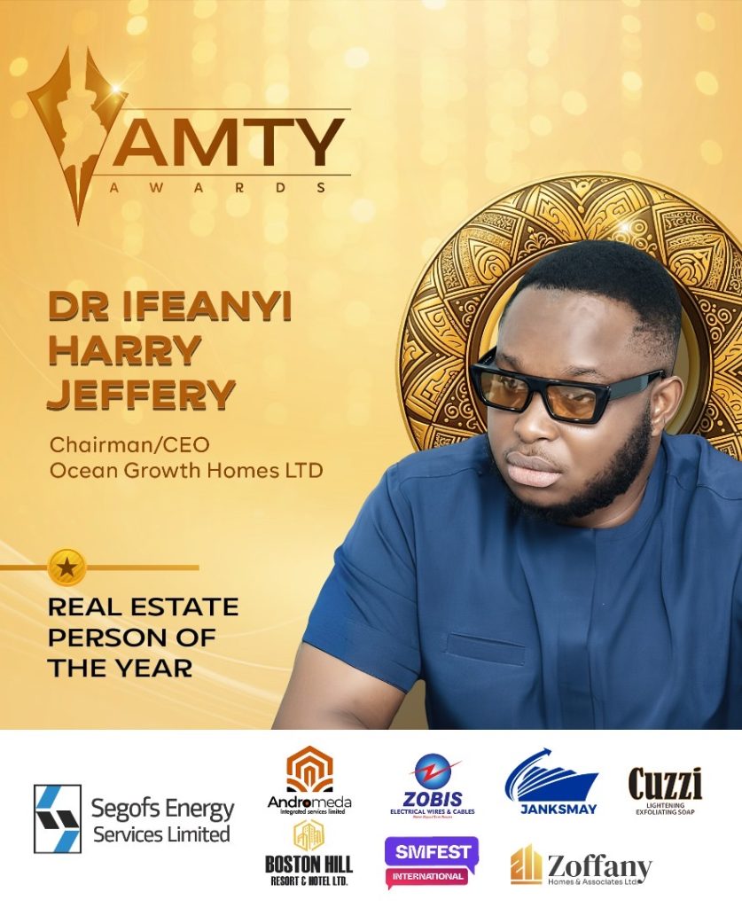 Ocean Growth Home Ceo, Dr. Ifeanyi Jeffery to be Honoured as Real Estate Person of the Year