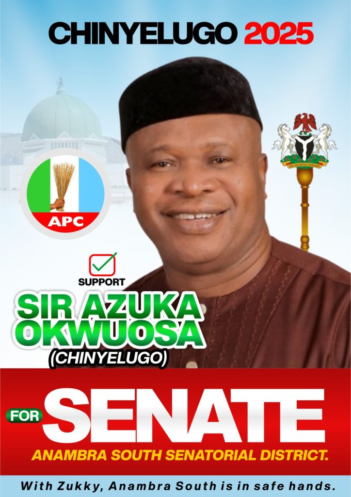 SIR AZUKA OKWUOSA, THE PROGRESSIVE MINDED SENATOR NDỊ ANAMBRA SOUTH DESERVES