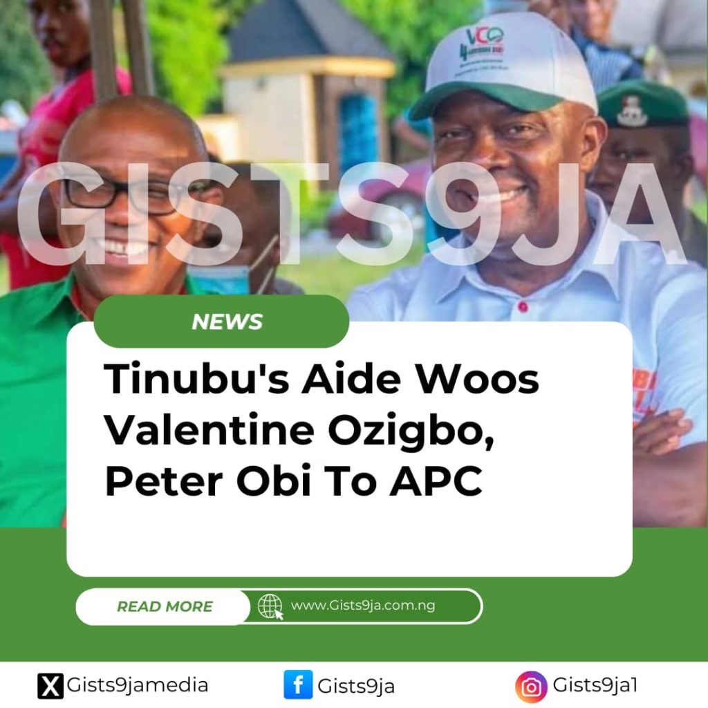 Tinubu's Aide Woos Valentine Ozigbo, Peter Obi To APC