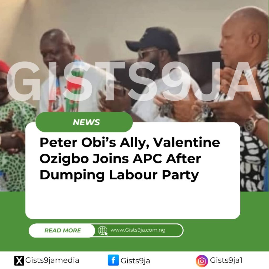 Peter Obi’s Ally, Valentine Ozigbo Joins APC After Dumping Labour Party