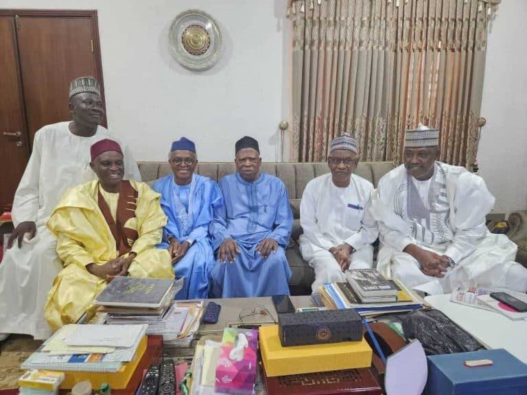 Just In: El-Rufai Visits Former APC National Chairman, Abdullahi Adamu