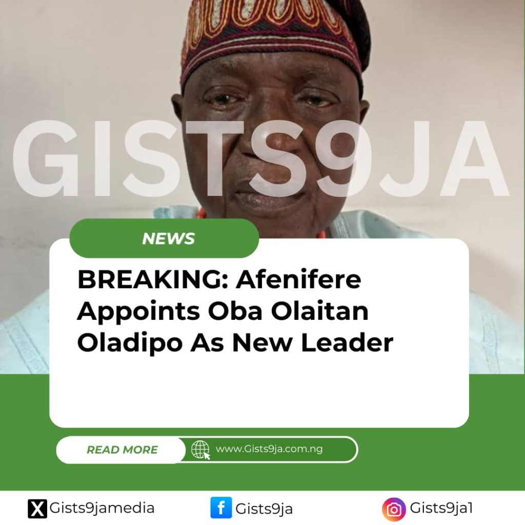 BREAKING: Afenifere Appoints Oba Olaitan Oladipo As New Leader