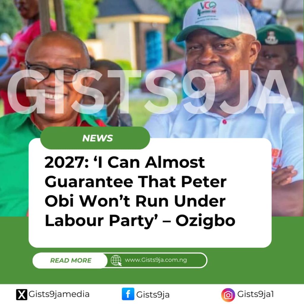 2027: ‘I Can Almost Guarantee That Peter Obi Won’t Run Under Labour Party’ – Ozigbo