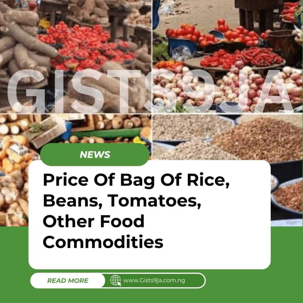 Price Of Bag Of Rice, Beans, Tomatoes, Other Food Commodities This Week