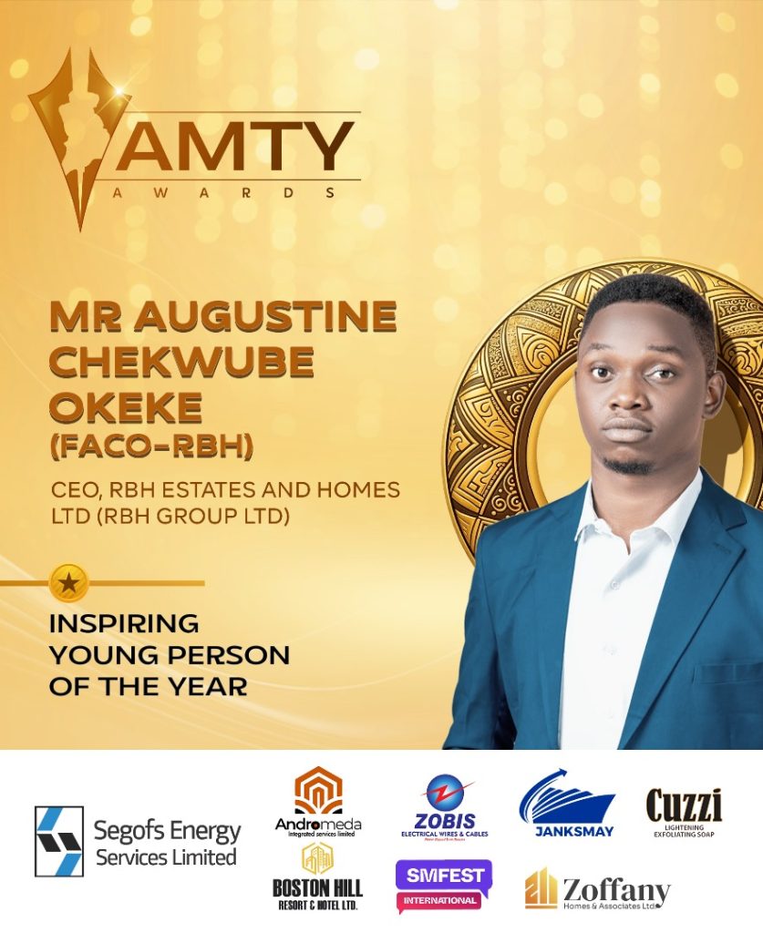 Augustine Okeke (FACO) to be Recognized as the Most Inspiring Young Person of the Year