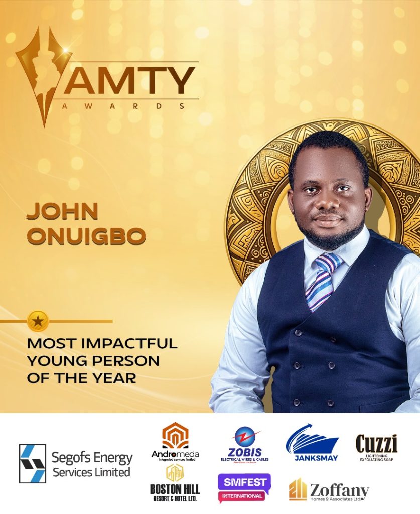 John Onuigbo to Receive Most Impactful Young Person of the Year Award