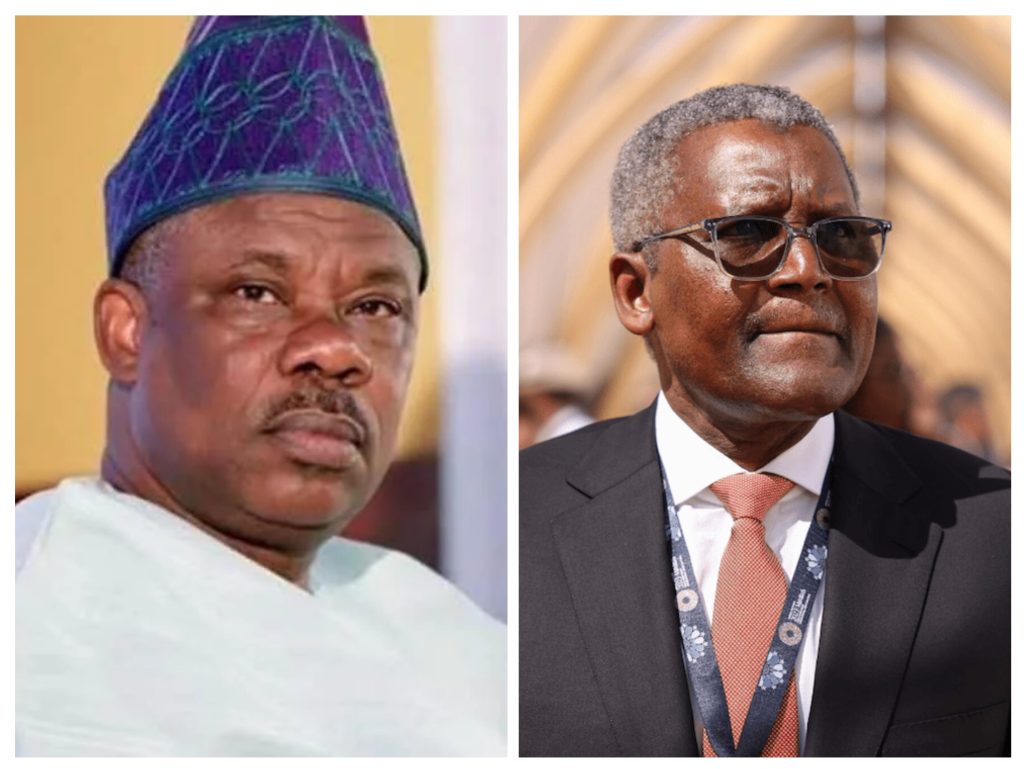 Ex-Ogun Gov, Amosun Refutes Dangote’s Claims on Factory Demolition, Challenges Him to Provide Proof of Land Approvals