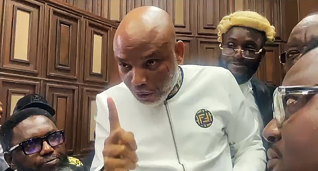 Judge Orders Nnamdi Kanu’s In-Law To Vacate Courtroom