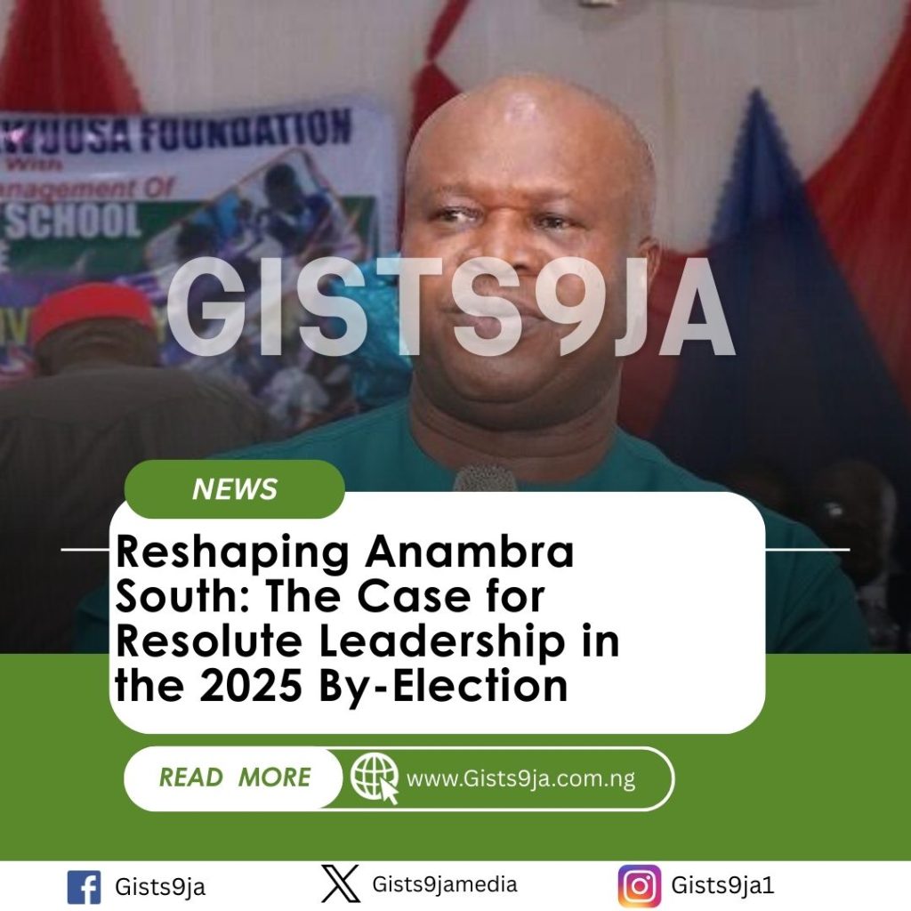 2025 Anambra South Senatorial By-Election: Driving Bold Leadership for Lasting Progress