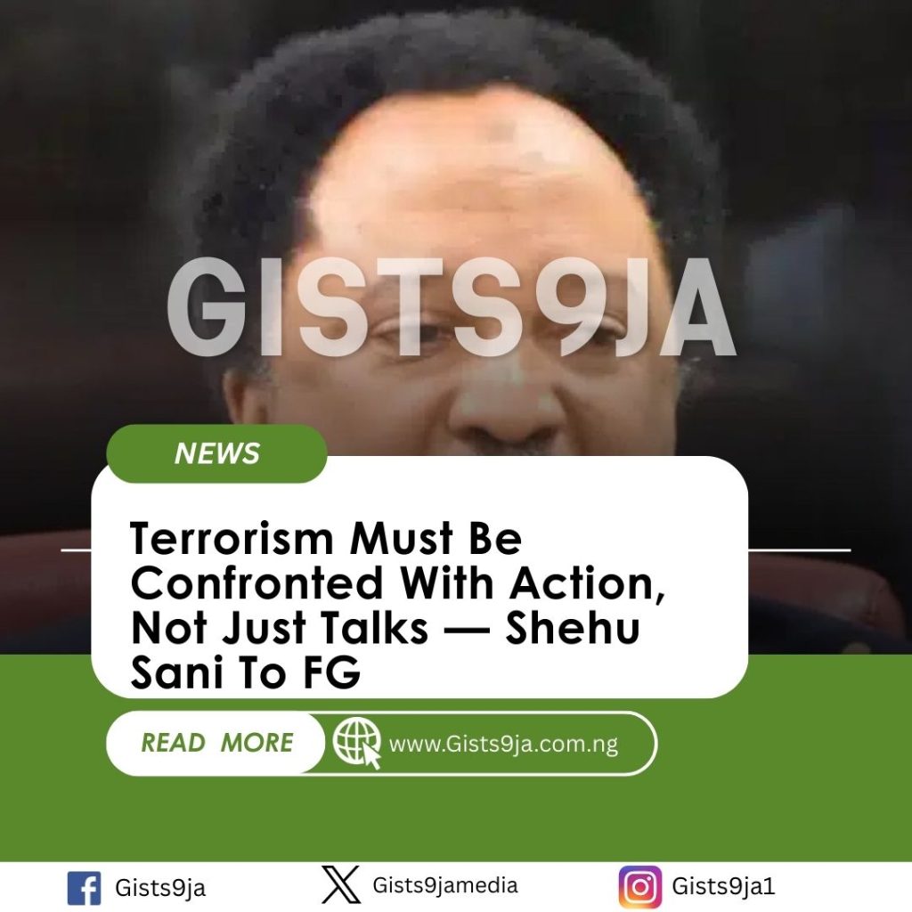 Terrorism Must Be Confronted With Action, Not Just Talks — Shehu Sani To FG