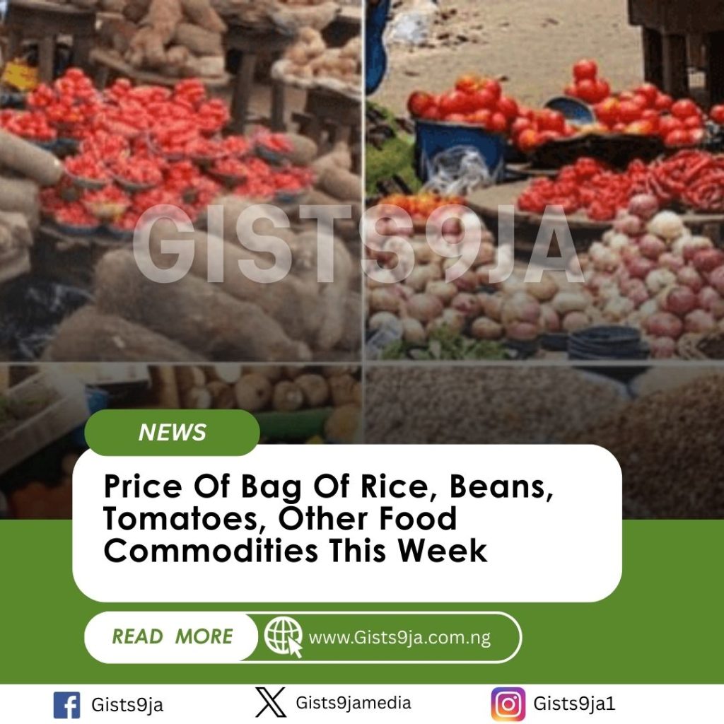 Price Of Bag Of Rice, Beans, Tomatoes, Other Food Commodities This Week