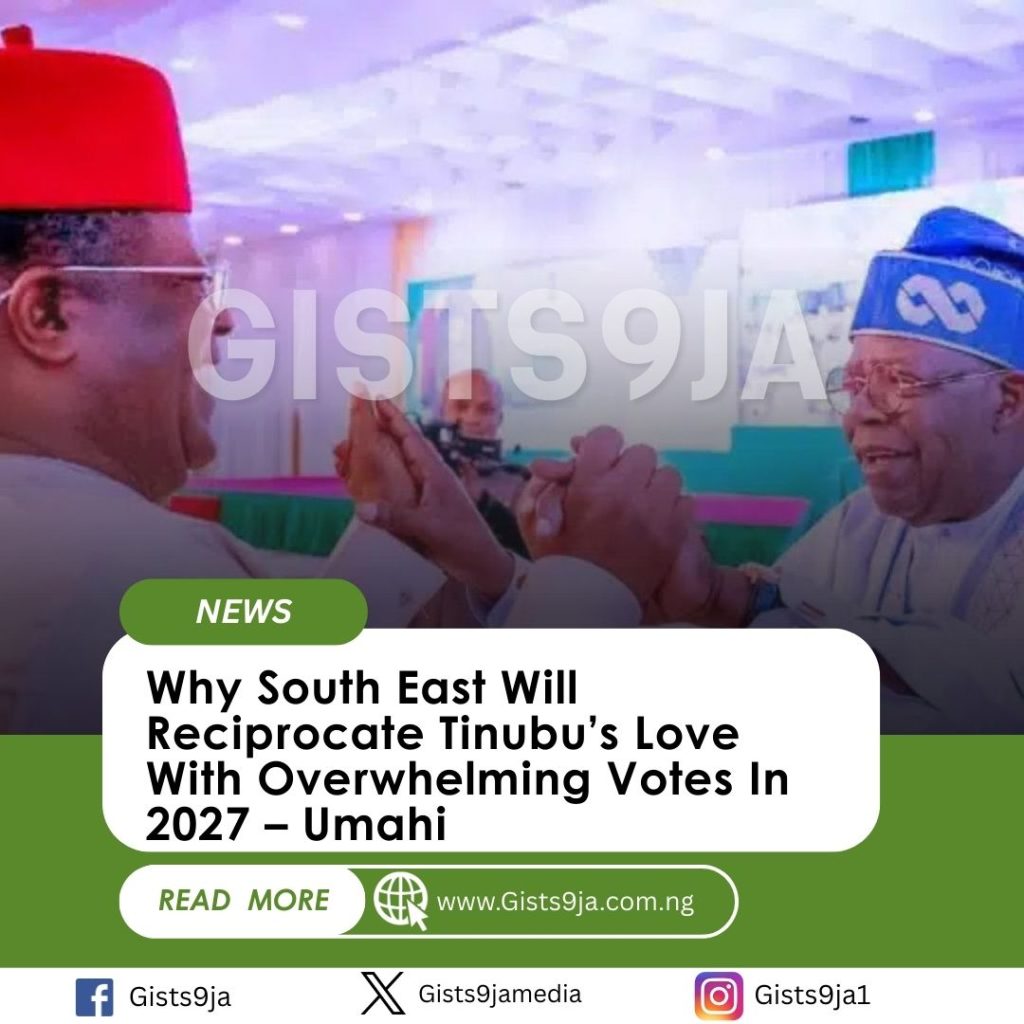 Why South East Will Reciprocate Tinubu’s Love With Overwhelming Votes In 2027 – Umahi