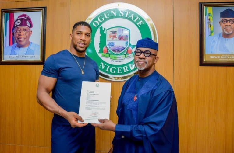 Anthony Joshua To Light Sports Festival Cauldron In Ogun Today