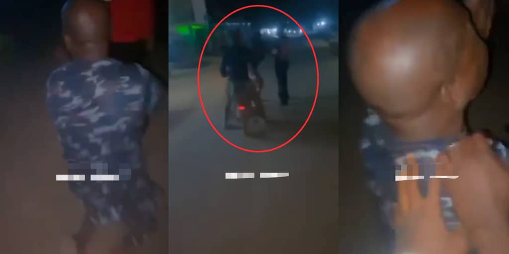 Moment Police Officers Assault Soldier For Refusing To Give Them Money [Video]