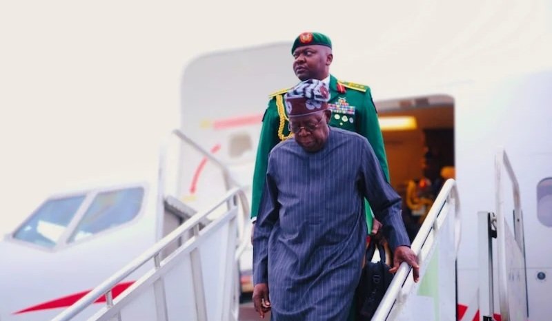 Tinubu Departs Saint Lucia, Heads To Brazil For BRICS Summit