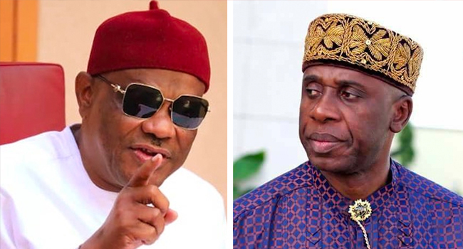 Wike Accuses Amaechi’s Wife Of Collecting N4 Billion Monthly From NDDC