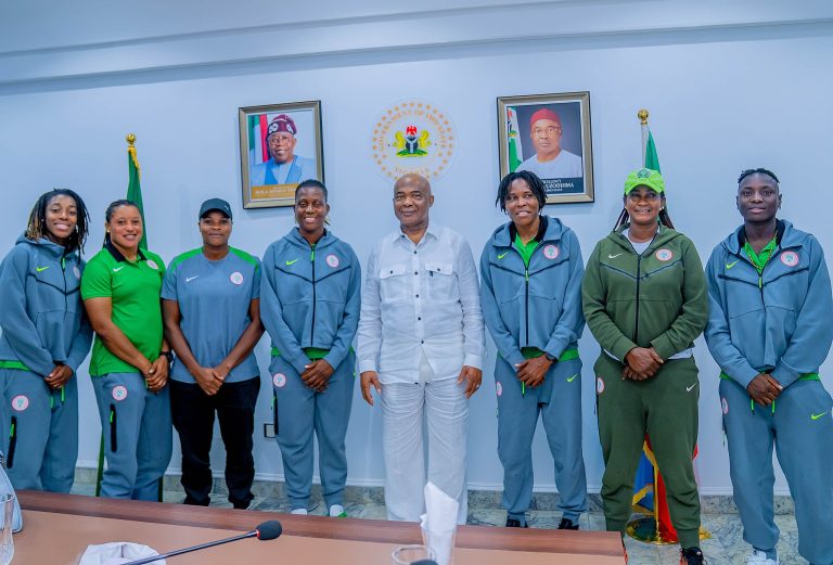 Gov Uzodinma Hosts Imo-Born Super Falcons Players After Historic WAFCON Triumph