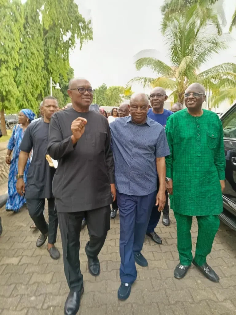 David Mark, Peter Obi Attend Burial Of Justice Nri Ezedi In Anambra