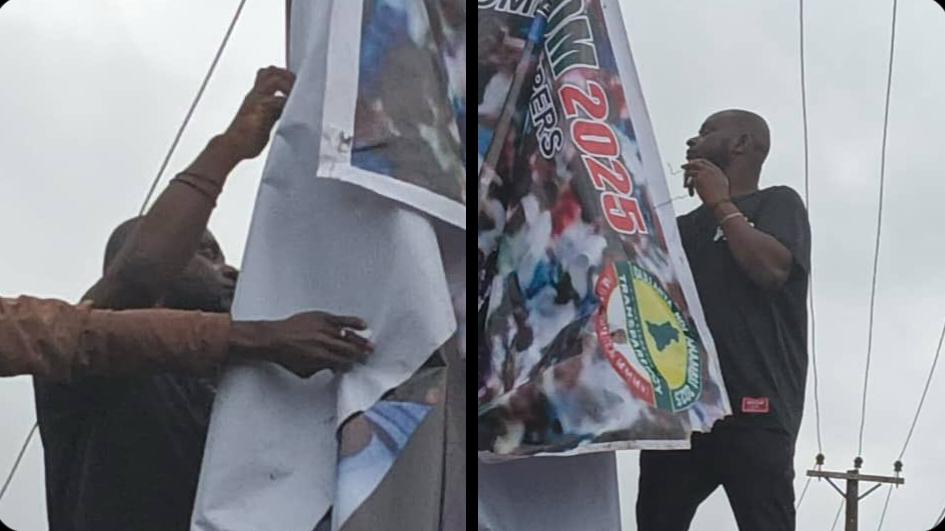 APGA Loyalists Allegedly Caught Destroying APC Banners in Anaocha LGA