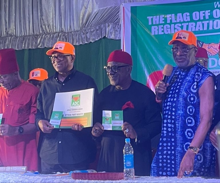 Peter Obi Obtains ADC Membership Card In Anambra
