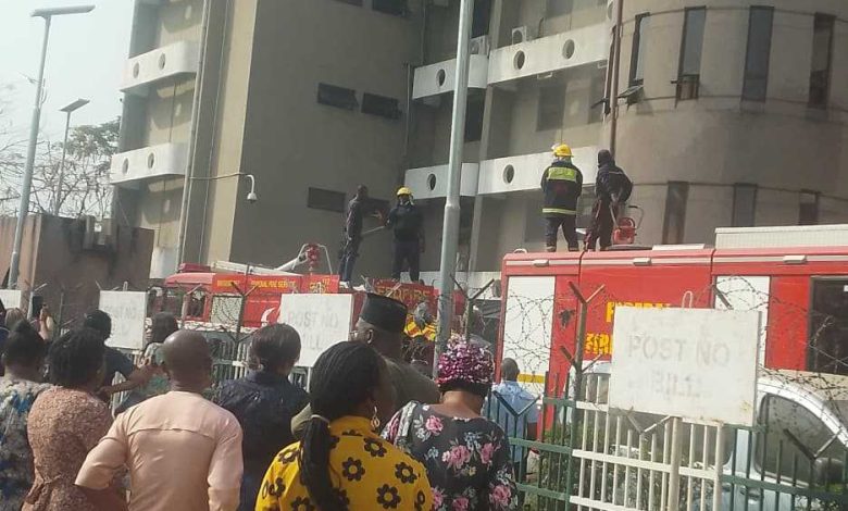 BREAKING: Fire Breaks Out at Civil Service Headquarters Building in Abuja