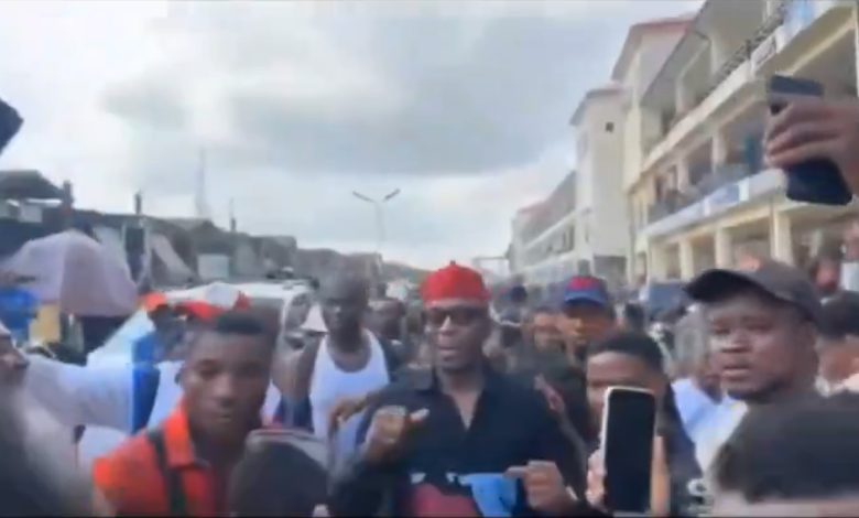 Sowore Storms Abia, Joins Protest For Nnamdi Kanu’s Release [VIDEO]