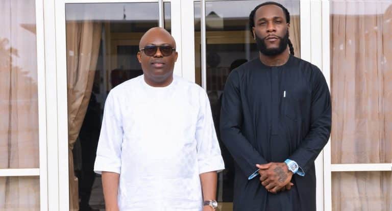 Photos: Burna Boy, Father Visit Gov. Fubara