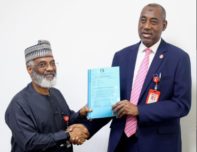 EFCC Hands Over ₦3.9bn Recovered Funds To NNPCL In Abuja