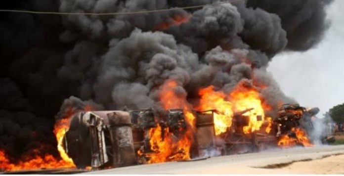 JUST IN: 2 Die in Lagos Gas Tanker Explosion [VIDEO]