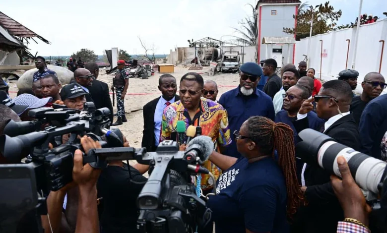 Cross River Governor Visits Scene of Gas Explosion