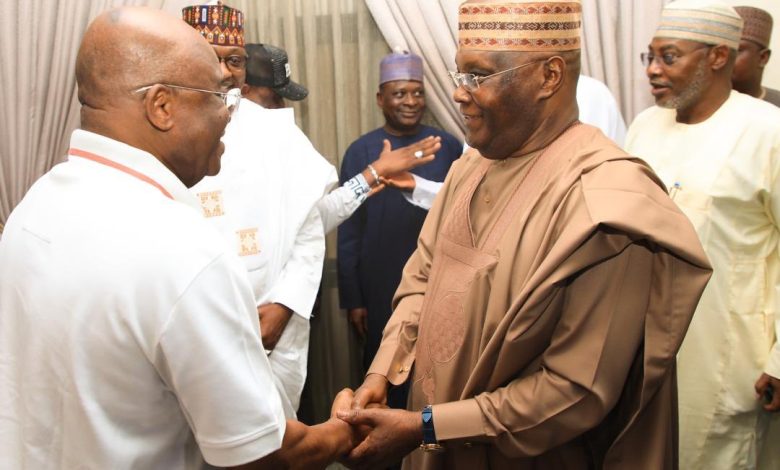 Atiku Meets ADC Chairman David Mark in Abuja [PHOTOS]