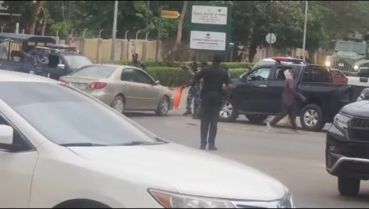 Heavy Security Deployed At INEC Headquarters Over ADC Leadership Crisis